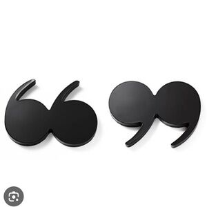 KSNY Paperweight Set Desk Office Black Air Quotes Kate Spade New York